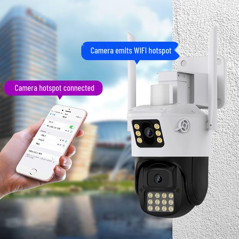 HD Smart Wireless Waterproof Dual-Lens Outdoor Network Camera