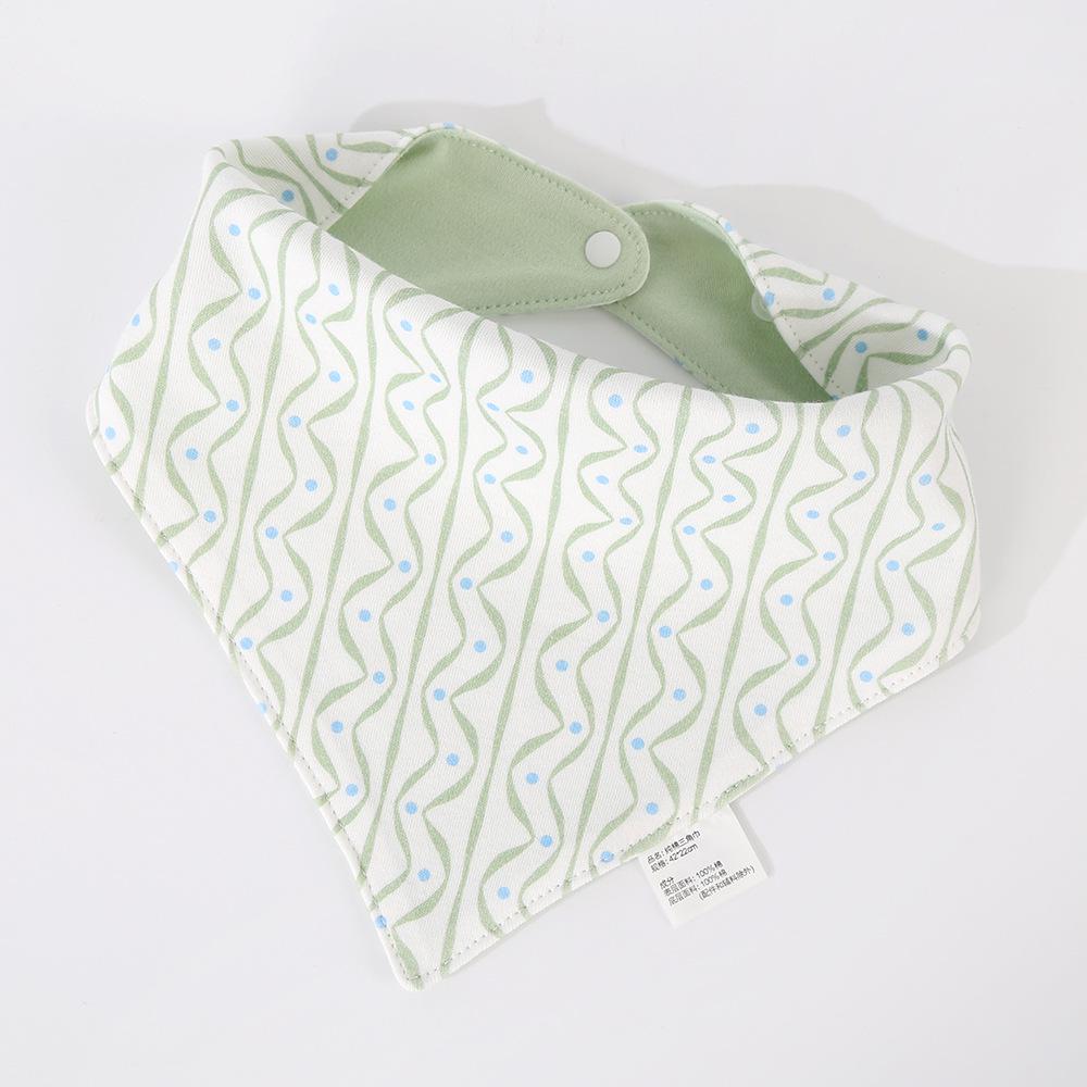 Korean Style Cotton Baby Bib - Double-Sided & Versatile for 0-2 Years