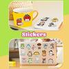 100Pcs Removable Reusable Animal Stickers PVC Decorative Labels Decals Suitable For Devices Home Decor Creative Projects