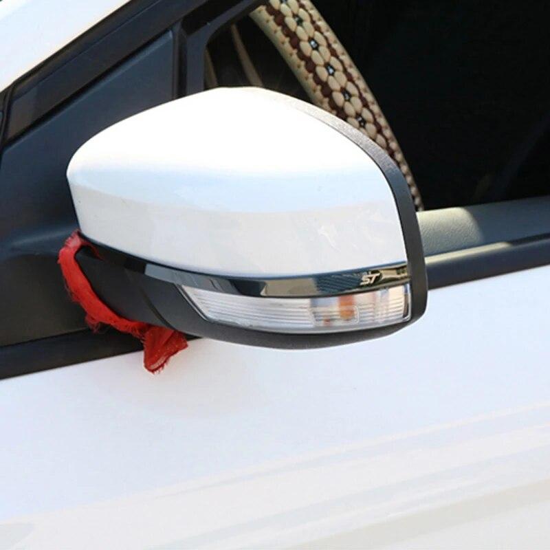 My Good Car for Ford Focus 3 4 MK3 MK4 2012-2017 Chrome Rearview Mirror Cover Strips Rear View Mirror Protector Trim