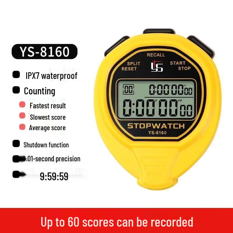 Yisheng Waterproof Electronic Sports Stopwatch Timer