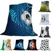 Soccer Ball Sport Football Print Blankets Coverlet Throw Cover Fleece Comfort Warm Flannel Blanket for Indoor Couch Home Decor