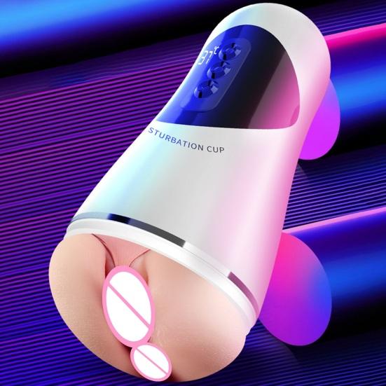 Electric Masturbation Cup Fully Automatic Men's Masturbation Sex Products Penis Training Device Toys