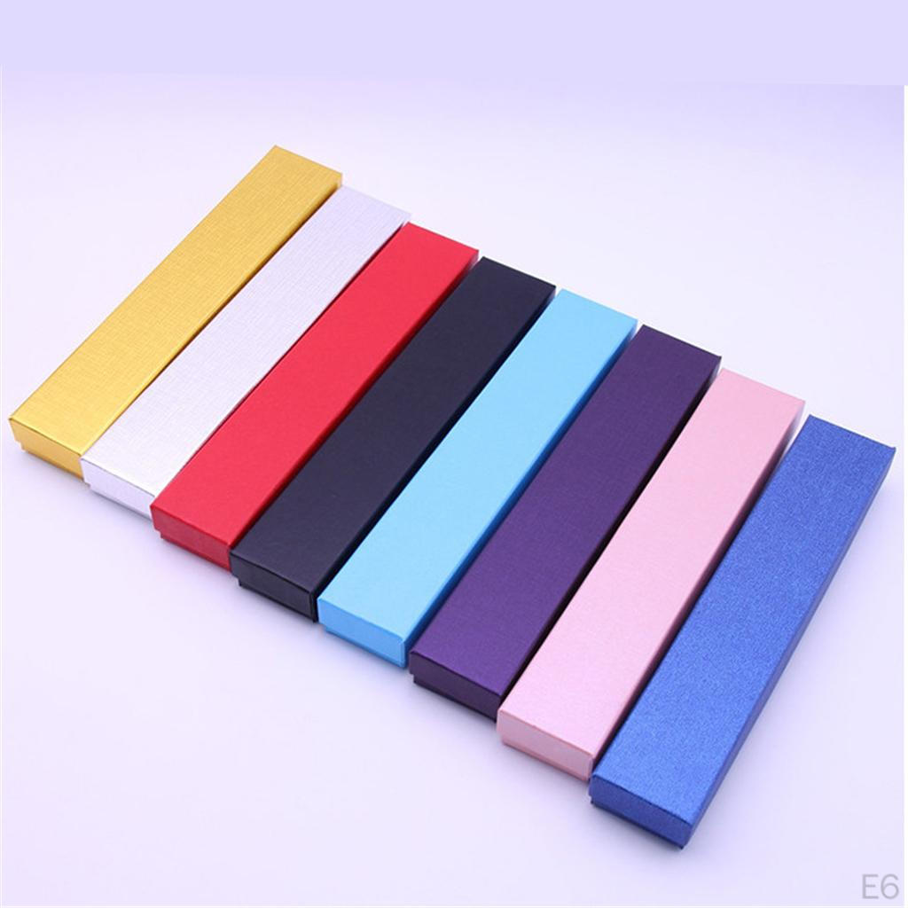 12 Pcs Carton Jewelry Rectangular Storage Box Case Anniversary Women'