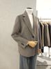 Wool One-Button Handmade Jacket Women’s Outerwear