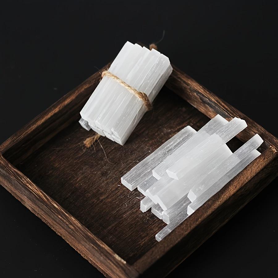 5/10/20pcs Natural Selenite Crystal Sticks, White Quartz Wands for Soul Protection, Elegant Decorative Crystals, Spiritual Gifts