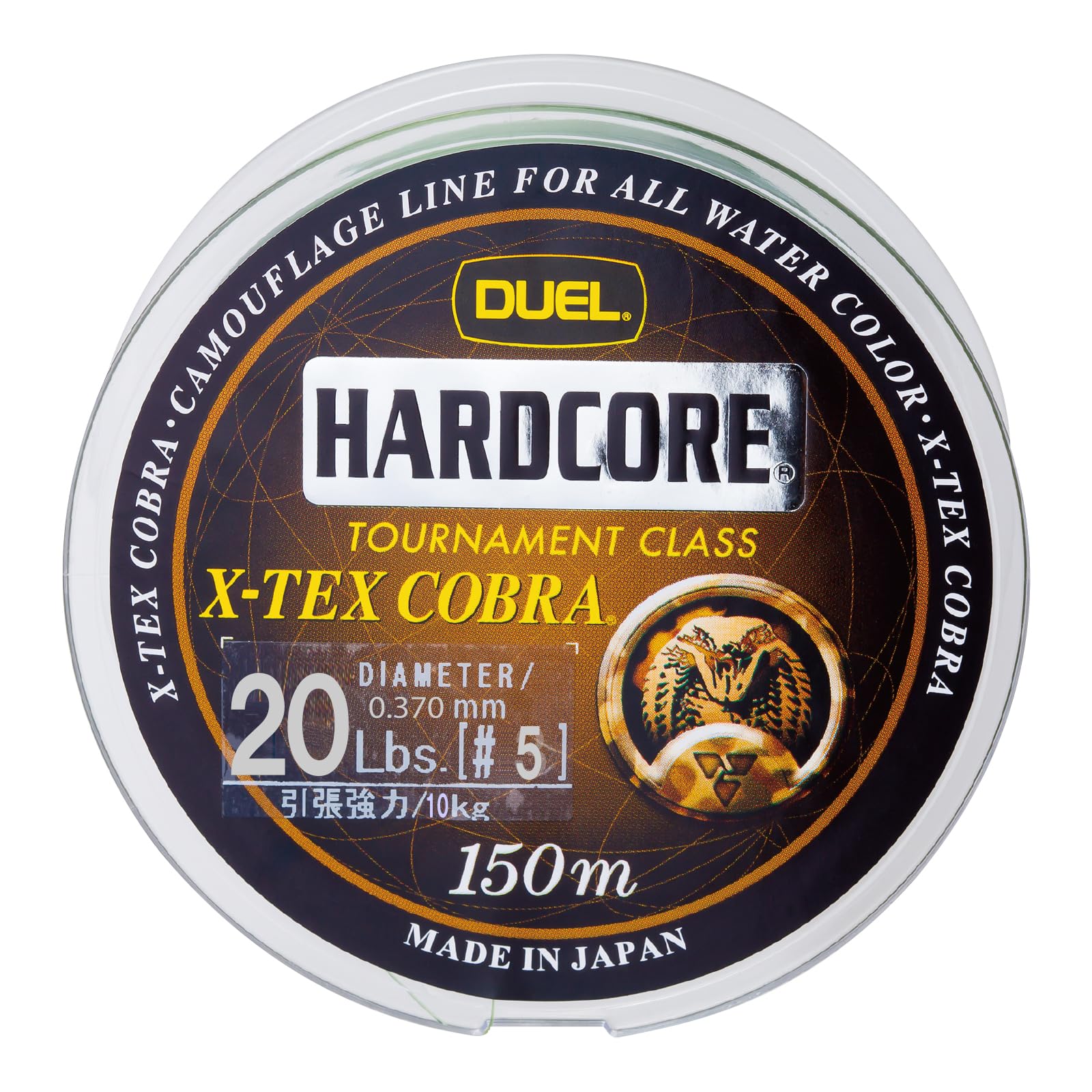 DUEL Cobra Nylon Line 20Lbs 150m 20LbS Camouflage H3239 X-TEX