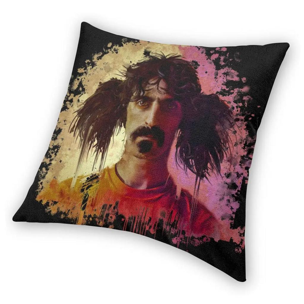 Frank Zappa Music Pillowcase Soft Polyester Cushion Cover Decor Pillow Case Cover Chair Square 40*40Cm