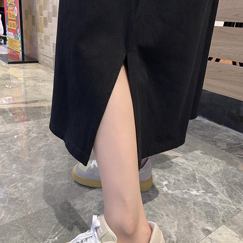 Plus Size Summer Slimming Long Over-Knee T-shirt Dress for Women (200 Jin)