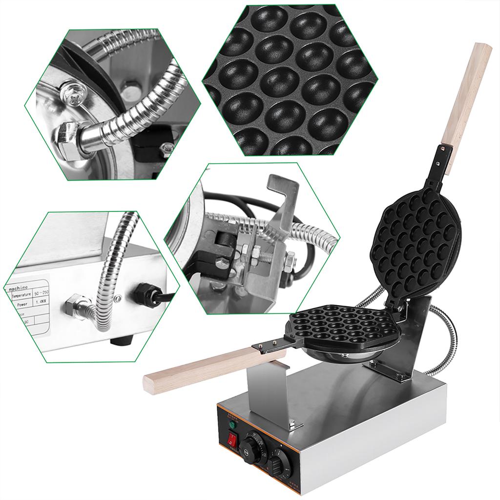 Stainless Steel Electric Egg Cake Oven Puff Bread Maker Bake Machine