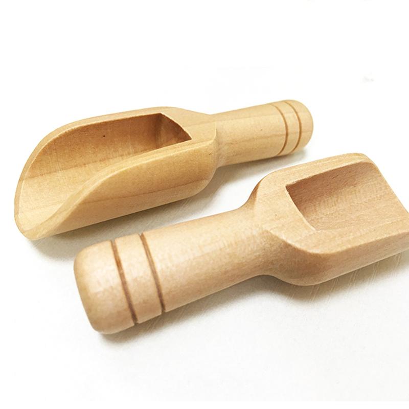 Wooden Salt Spoon Teaspoon Small Salt Shovel Milk Powder Spoon Seasoning Spoon Coffee Tea Mini Sugar Spoon Kitchen Supplies