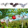 Vogelschreck Reflektierender Doppelseitiger Garten Vogelabwehr Artefakt Reflektierende Eule Für Specht Mit Ton Für Garten Haus Hof