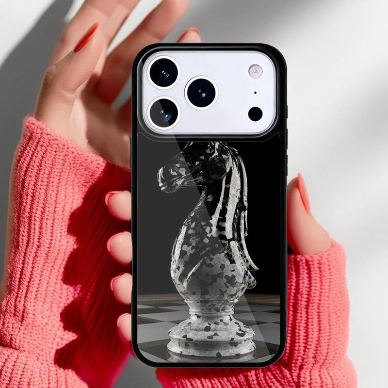 Chess Board Dark Horse Phone Case for iPhone 17 16 15 14 13 Pro Max Back Cover for 12 11 Pro Coque