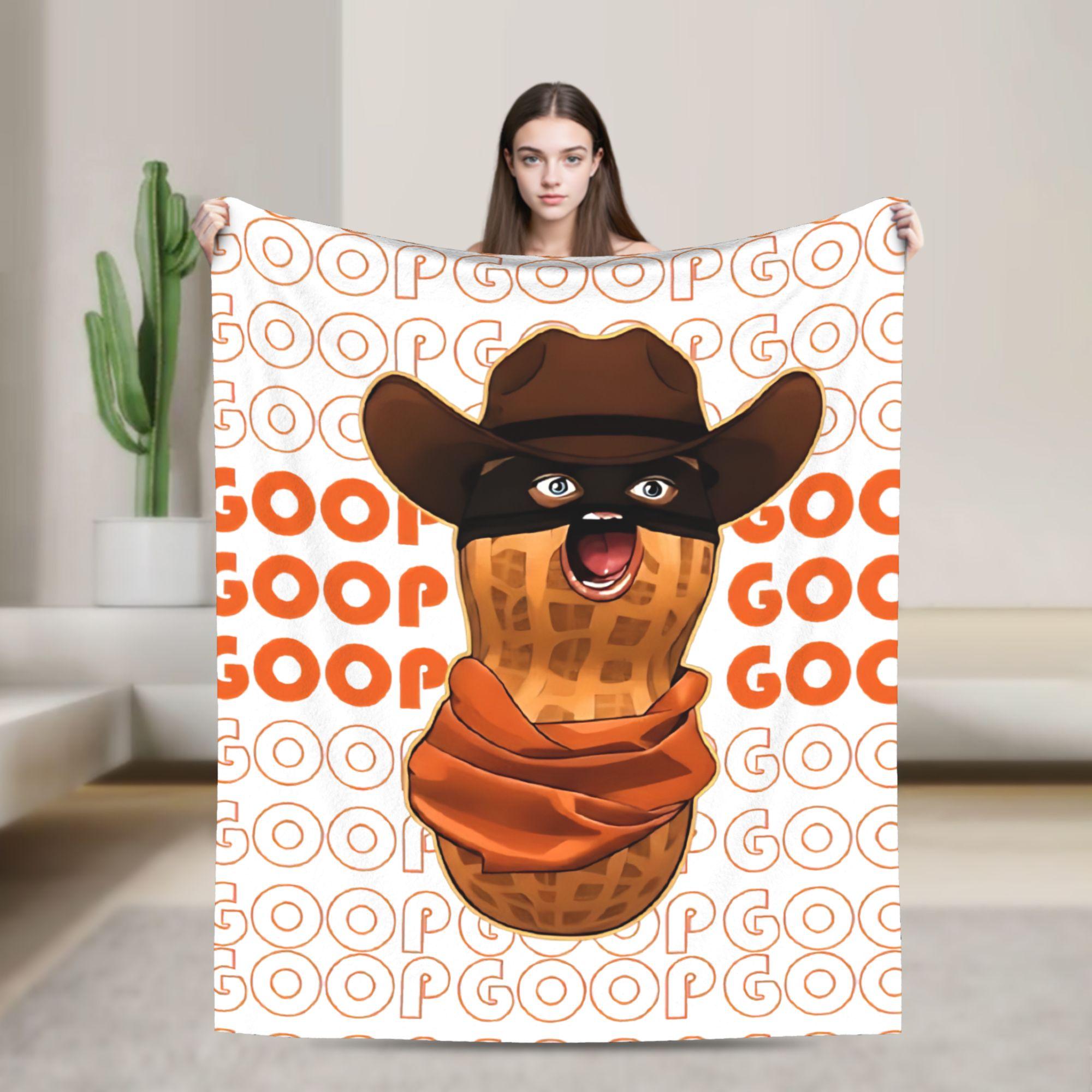 Happy Adults Toys Unisex The Burnt Peanut Goop Meme Flannel Blanket Arc Raiders Awesome Throw Blankets For Home 200X150cm Quilt,