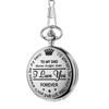 Engraved Retro Quartz Pocket Watch for Son, Husband, Grandpa
