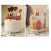 Cosmetic Desktop Storage Box Makeup Organizer 360 Degree Rotating Perfume Organizer Large Capacity Makeup Brush Holder