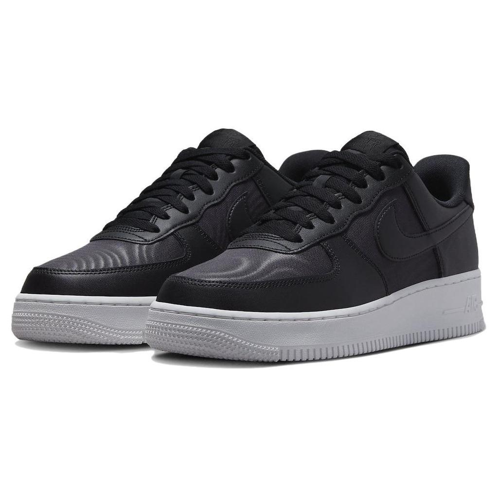 Nike Air Force 1 Low 07 SE Black Nylon Men Sneakers Summit-White FB2048-001