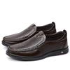 Newly Men's Summer Loafers Shoes Genuine Leather Soft Man Casual Slip-on Cutout Shoes Cowhide Summer Loafers