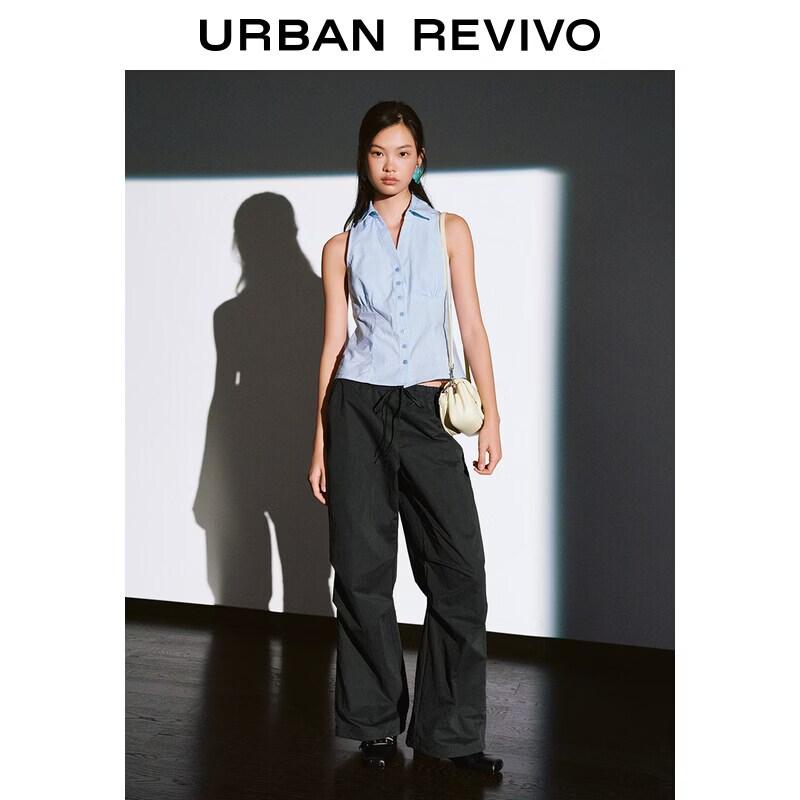 UR Women's Pastel Striped Sleeveless Shirt