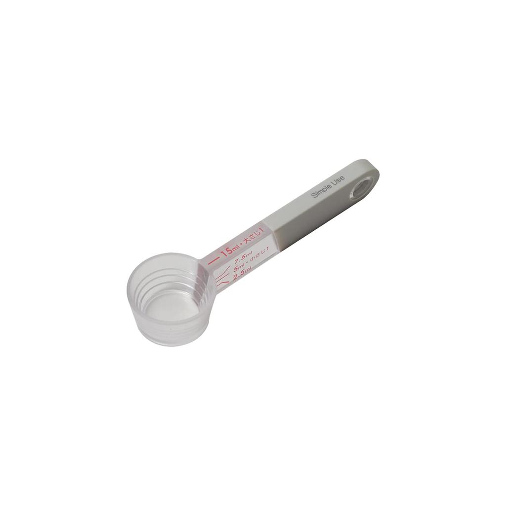 Pearl Metal Measuring Spoon with Measurement Dishwasher Simple Use Markings, Safe, Gray, CC-1651