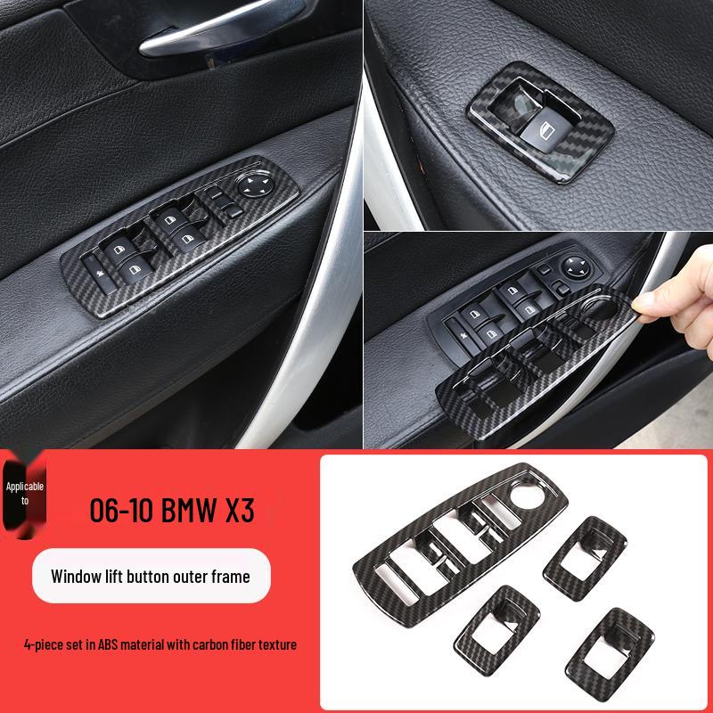 06-25 Pannello Cornice Interruttore Alzacristalli per Finestrino BMW X3 X4 per Modifica Interni iX3 X4