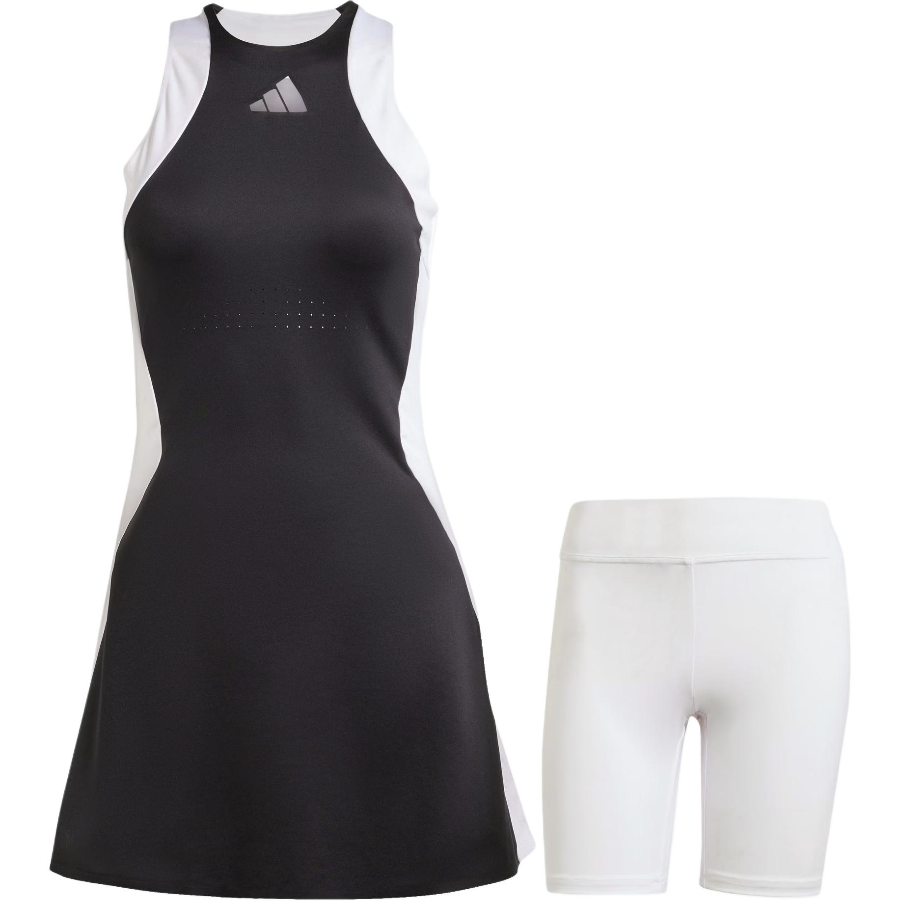 

Adidas Tennis Premium Dress Color Block Slim Fit Sleeveless Round Neck Dress Women Dresses Black IN6310 S