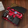 Premium Men's Souvenir Gift Set Custom Logo Leather Wallet Belt Watch Sunglasses 4-Piece Valentine Birthday Luxury Box