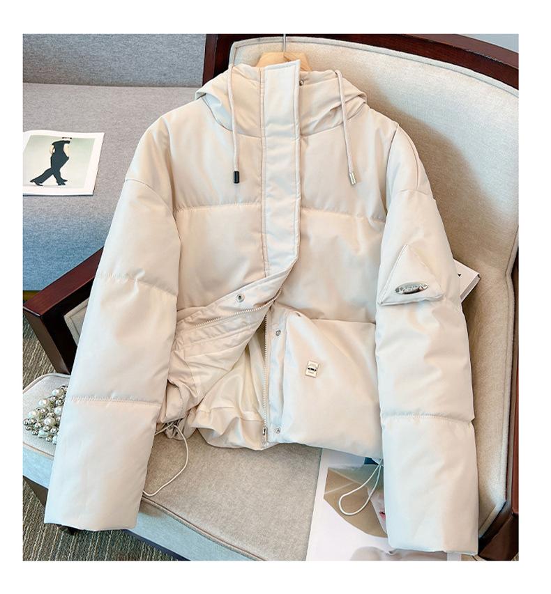 Small Cotton-padded Women's Winter Short Cotton-padded Women's Hooded Loose Women's Cotton-padded Jacket