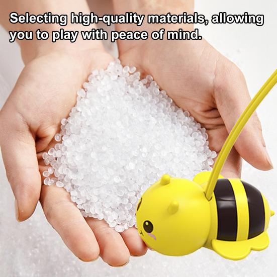 Bee Bean Picking Fishing Game Magnetic Bead Catcher Tabletop Game with Headband Kids Parents