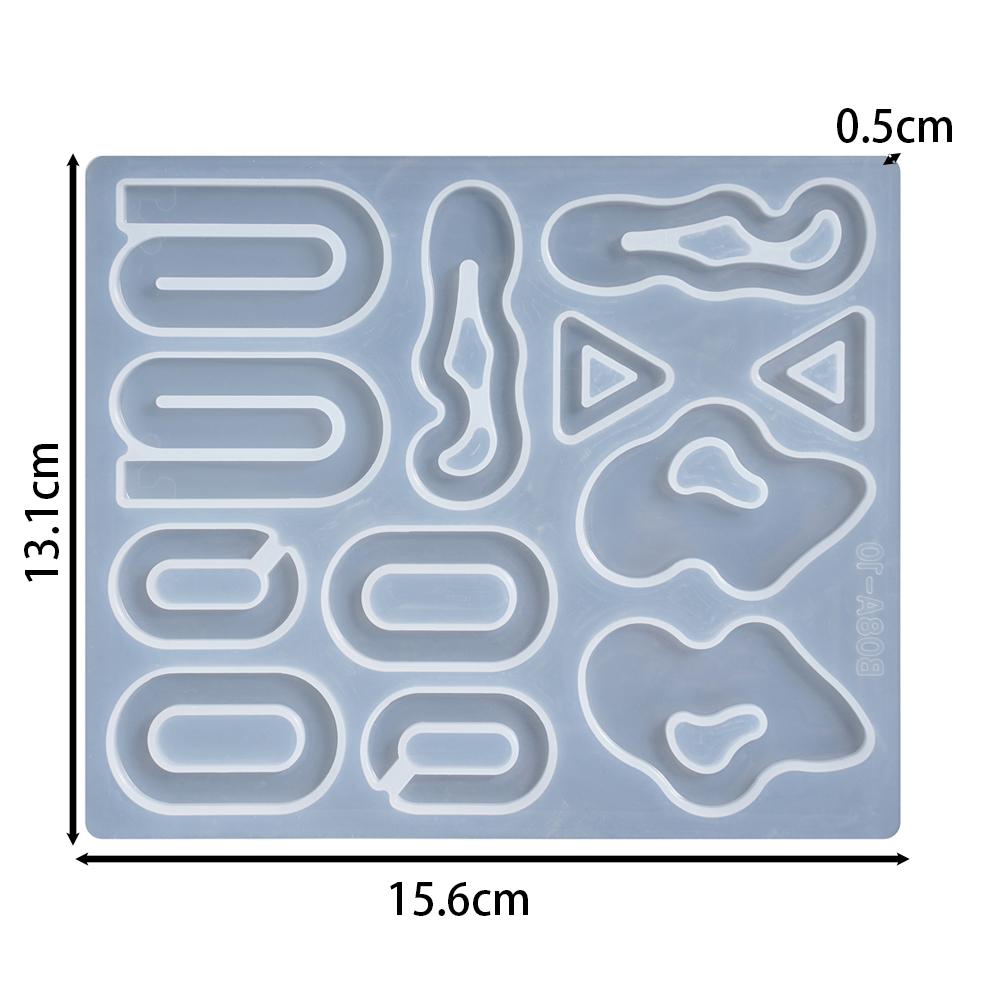 Ohrhänger Epoxidharz Silikonform Geometrisch Unregelmäßig Geformte Schlüsselanhängerform DIY Schmuckherstellung Anhänger Gießform