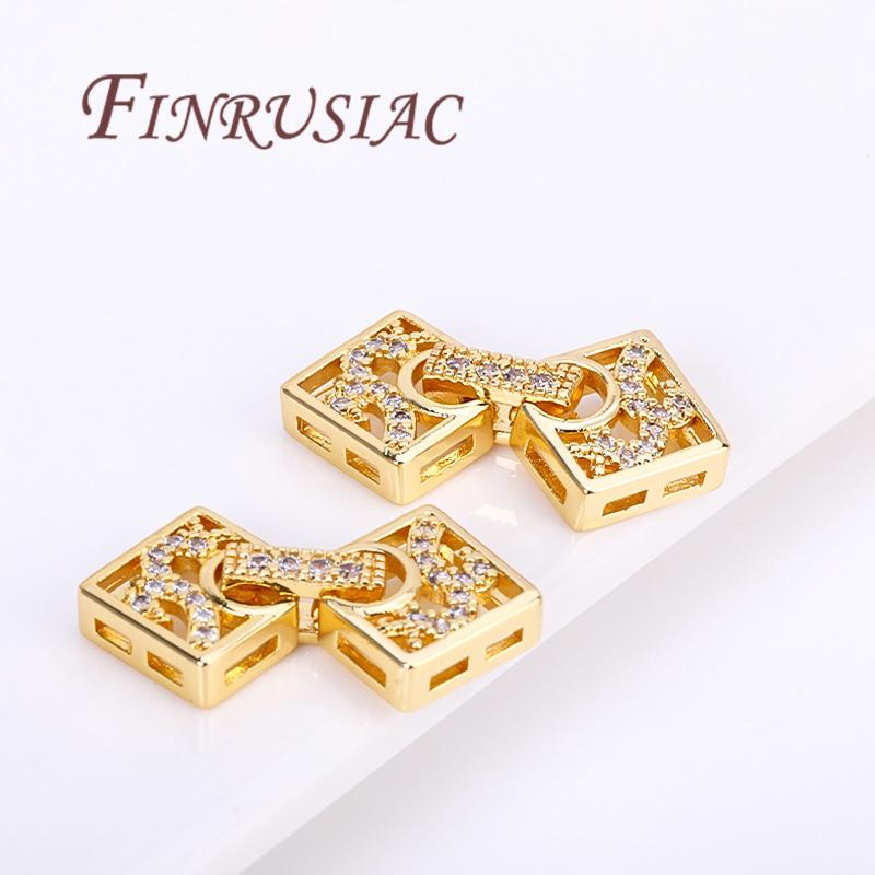 18K Gold Plated Locks For Jewelry,Bracelets Connectors Clasps,DIY Necklace Making Accessories,Clasp For Jewelry
