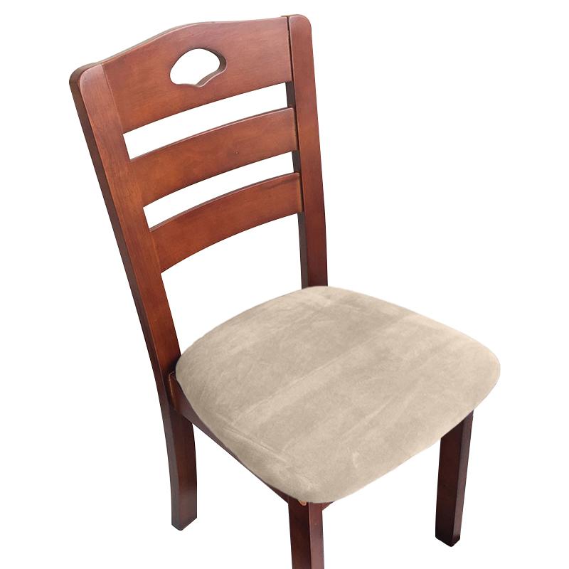 Velvet Fabric Soft Seat Cushion Covers Stretch Washable Spandex Dining Chair Cover Slipcovers For Home Hotel Banquet Living Room