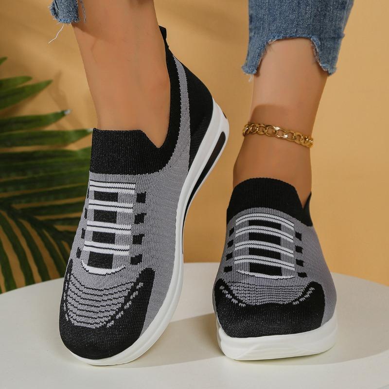 Fashion Plus Size 43 Sneakers for Women Autumn New Fashion Slip on Mesh Breathable Comfortable Platform Casual Shoes Zapatos De Mujer