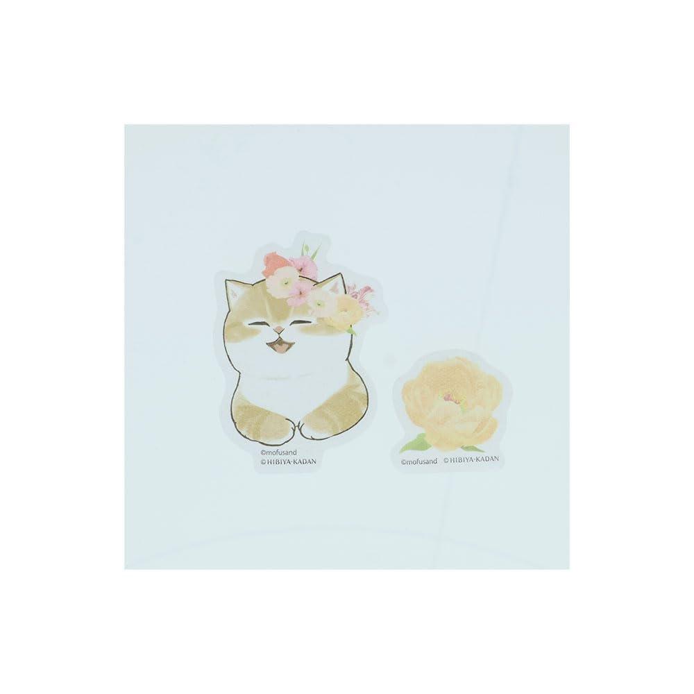 Sun-Star Stationery mofusand x Hibiya Kadan Collaboration Translucent Sticky Notes Pink S2852810