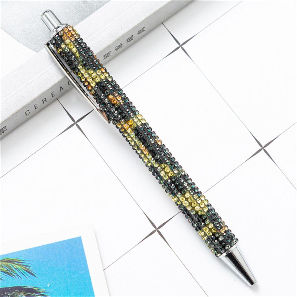 High Quality Sparkling Luxury Bright Metal Ball Pen Press Pen Signature Pen Ballpoint Pen