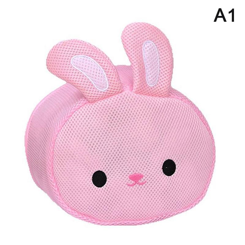 

Cute Rabbit Laundry Bag Anti-Deformation Mesh Washing Pouch For Bras, Underwear, Lingerie Machine-wash Special Home Travel Use