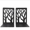 Tree Shadow Skull Metal Bookends - Student Reading Supplies, Retro Hollow Design