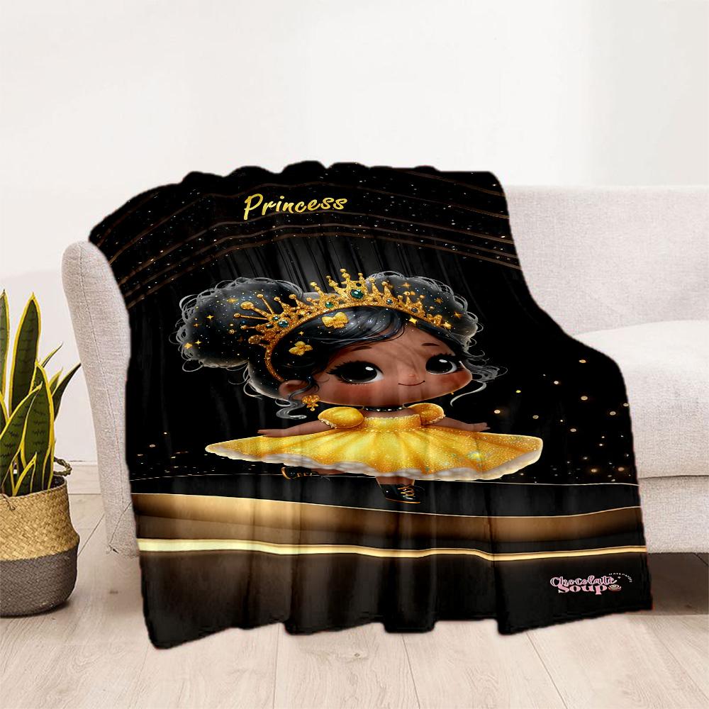 Golden Princess Shine Blankets are suitable for living rooms,making them an ideal choice for outdoor travel and gifts.
