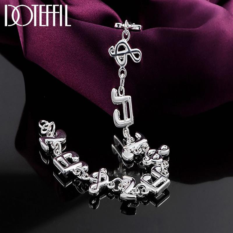 Music Symbol Chain Bracelet For Women Wedding Engagement Party Fashion Jewelry