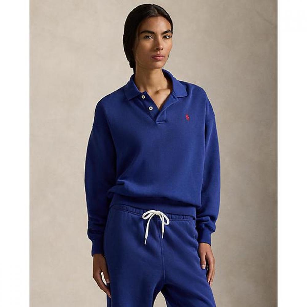 Polo Ralph Lauren Women S Fleece Pullover Polo Collar Wmpokninfb20961400 XS