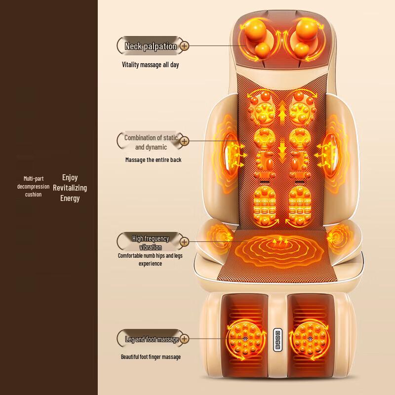 AUX Full Body Shiatsu & Kneading Massage Cushion