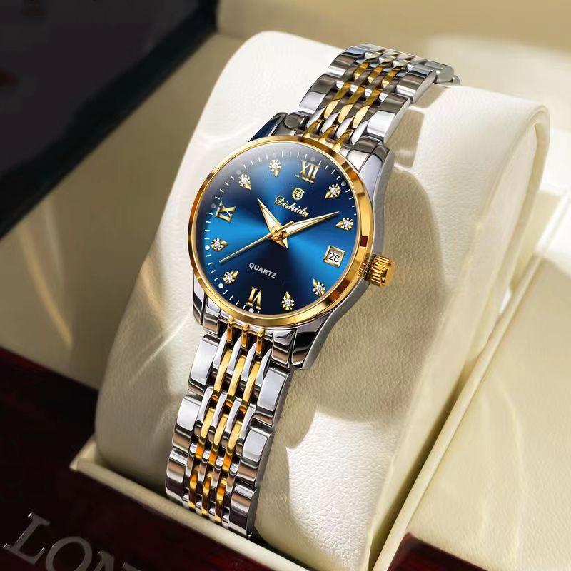 Hollow Watch Women's Waterproof Calendar Luminous Business Women's Watch Temperament High Value Women's Watch