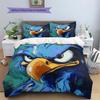Blue Eagle  Pattern Bedding Quilt Set Quilt Cover Pillowcase Home Decoration  Gift (1 * Duvet Cover + 2 * Pillowcase, Without Core)