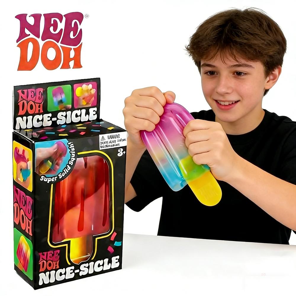 Schylling Needoh Duang Cube Sensory Toy, Gradient Popsicle Stress Relief Cube, Calms Anxiety, Boosts Focus & Aids Adhd