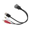 8Pin USB 2 Cinch Stecker Port Kabel Adapter Video Audio Kabel Stecker Ersatz für Nissan Cube 2011‑2012