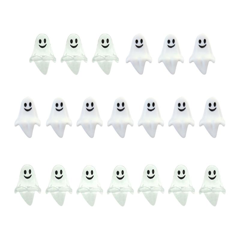 20PCS Halloween Decorative Specter Ornament For Themed Parties Plastic Crafting Easy Setups Tabletop Accent