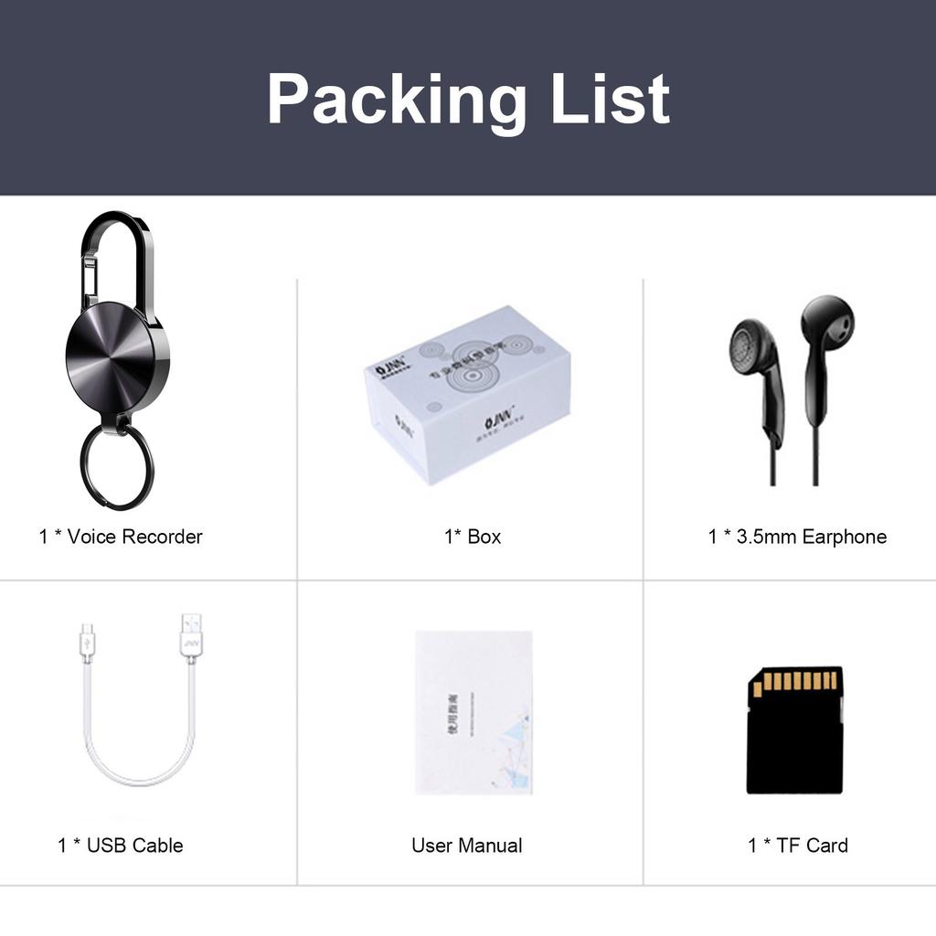 S25 Mini Voice Recorder Portable Keychain Digital Rectangle Dictaphone USB Audio Sound Recorder Micro Activated Recorder MP3