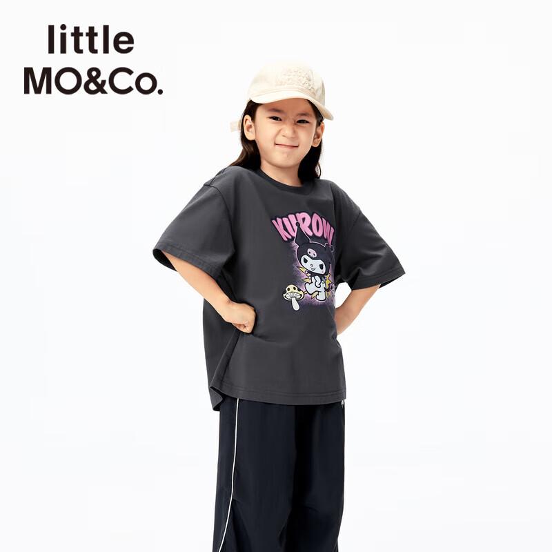 Little MO&Co. Girls  Kuromi Print Pure Cotton Short-Sleeve T-Shirt 110