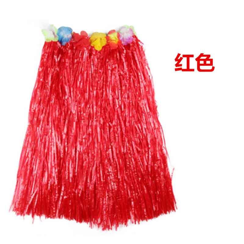 Plastic Fiber Girl Woman Hawaiian Grass Skirt Cheap Costume Flower Hula Skirt 30CM/40/CM60CM/Dance Dress Party Hawaii Beach