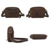 Retro Crazy Horse Leder Herren Umhängetasche - Echte Rindsleder Schulter Messenger Tasche